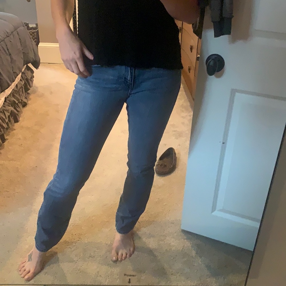 Abercrombie and Fitch Straight Leg Blue Jeans